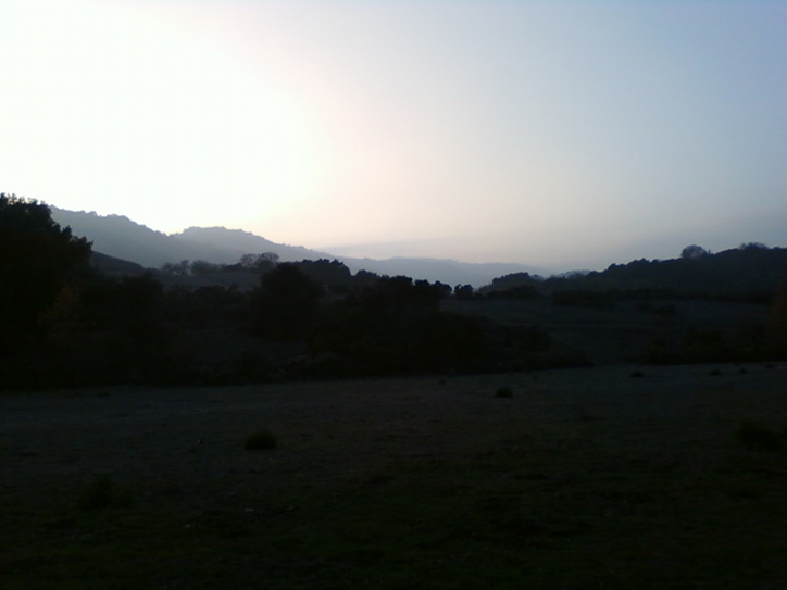 Image or picture of hills and haze at Rancho San Antonio, Evening.