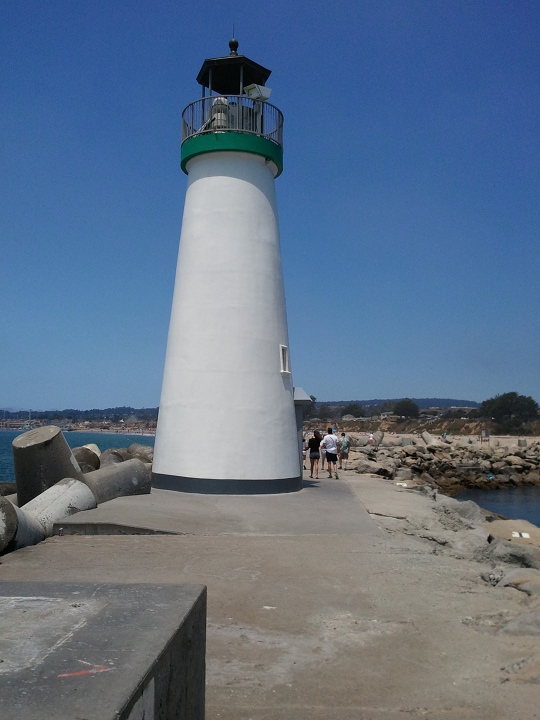 Image or picture of the Lighthouse near Santa Cruz Harbor.